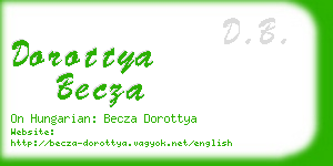 dorottya becza business card